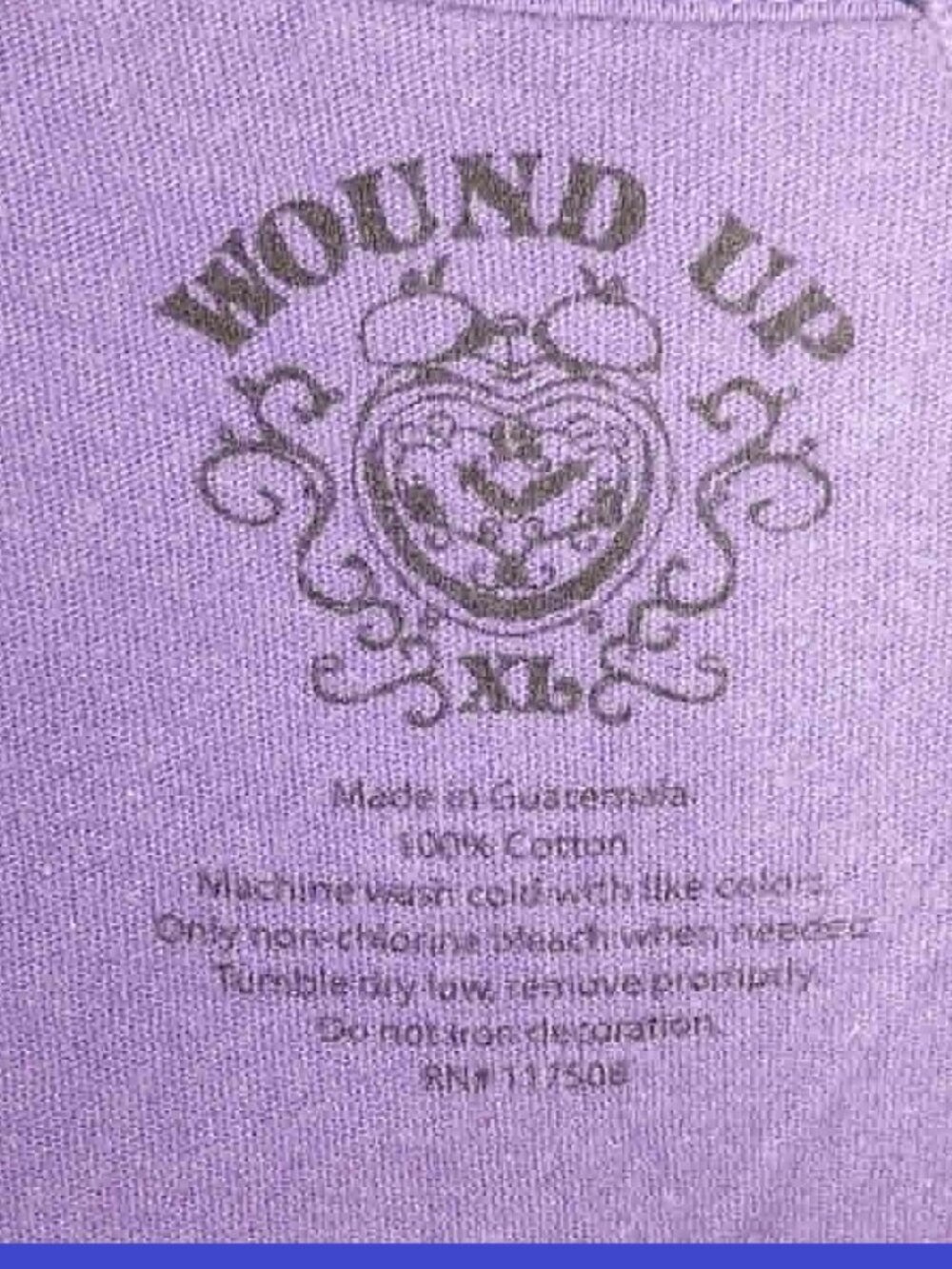 THE NINJAS MADE ME DO IT SHIRT Junior XL Wound Up Purple w/Sparkle blue - Picture 4 of 4
